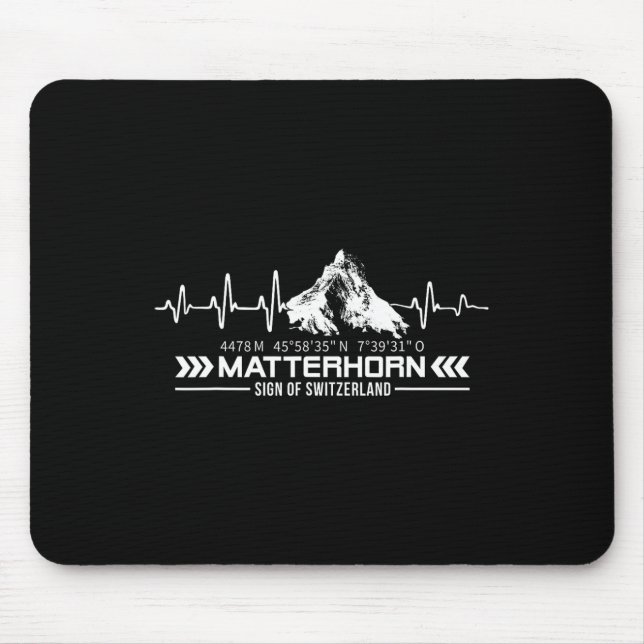 Problemhorn Switzerland Alps Zermatt Hiking Mounta Mouse Pad (Front)