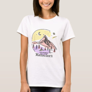 Problemhorn Zermatt Switzerland Mountain Hiking Sk T-Shirt
