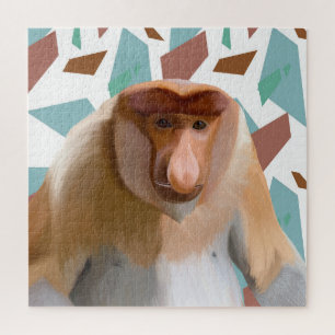 Proboscis Monkey Endangered Species  Jigsaw Puzzle