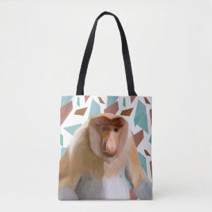 Proboscis Monkey Endangered Species Tote Bag