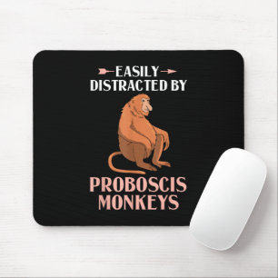 Proboscis Monkey Funny Long Nosed Monkeys Mouse Pad