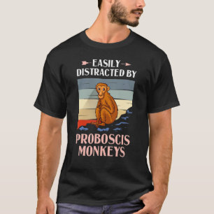 Proboscis Monkey Funny Long Nosed Monkeys T-Shirt
