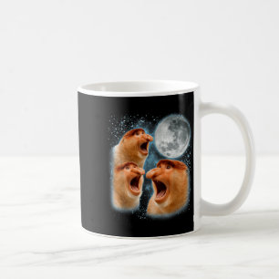 Proboscis monkey lover galaxy moon wildlife animal coffee mug