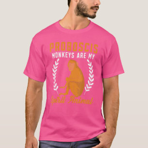 Proboscis Monkeys Are My Spirit Animal Zookeeper T-Shirt