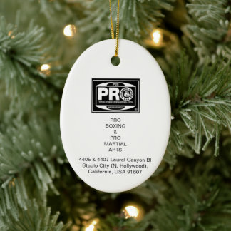 #PROBOXING & #PROMARTIALARTS CERAMIC TREE DECORATION