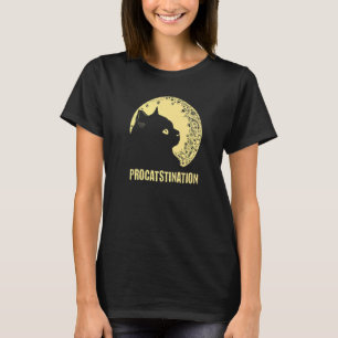 Procatstination  Cat  Humour Kitten Lazy Cat Mum T-Shirt