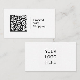 Proceed With Shopping   Customisable QR code Logo Business Card