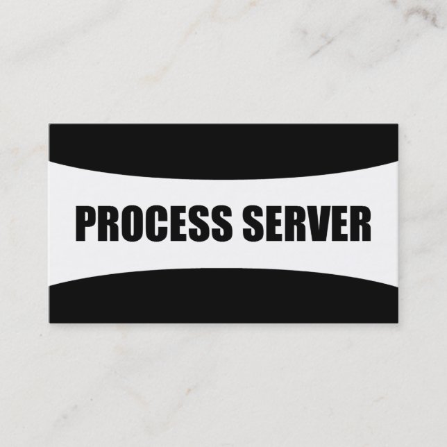Process Server Business Card (Front)