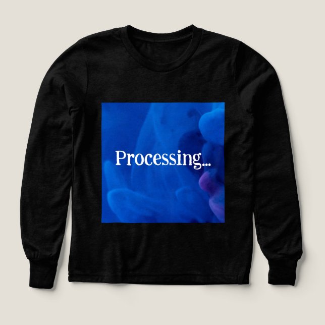 Processing in Blue Background (Design Front)