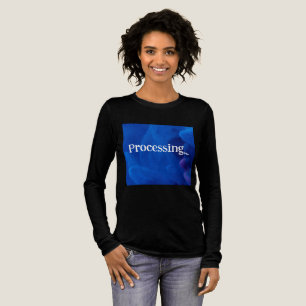 Processing in Blue Background Tri-Blend Shirt