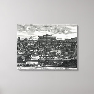 Procession from Macau, an illustration Canvas Print