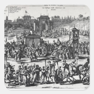 Procession from the gates of Macau Square Sticker
