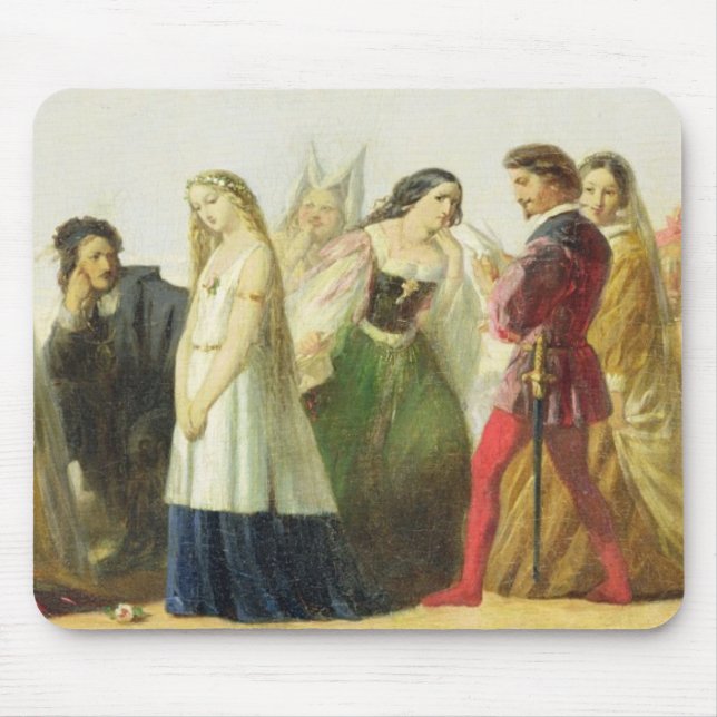 Procession of characters from Shakespeare (oil on Mouse Pad (Front)