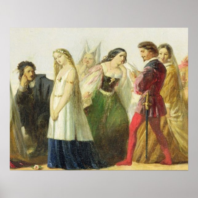 Procession of characters from Shakespeare (oil on Poster (Front)