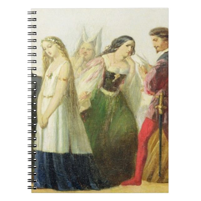 Procession of characters from Shakespeare (oil on Spiral Notebook (Front)