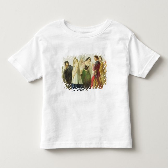 Procession of characters from Shakespeare (oil on Toddler T-Shirt (Front)
