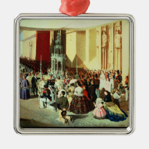 Procession of Corpus Christi in Seville Metal Tree Decoration