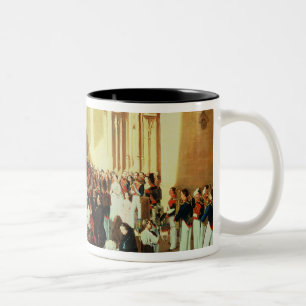 Procession of Corpus Christi in Seville Two-Tone Coffee Mug
