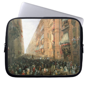 Procession of Corpus Christi in Via Dora Grossa, T Laptop Sleeve