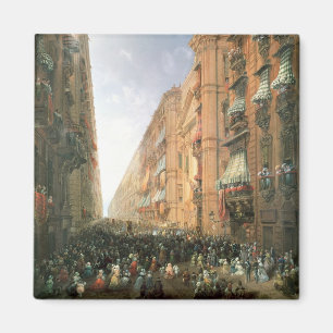 Procession of Corpus Christi in Via Dora Grossa, T Magnet