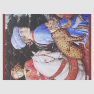 Procession of Magus Melchior,Horse Riders,Wild Cat Tissue Paper