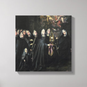 Procession of St. Clare with the Eucharist Canvas Print