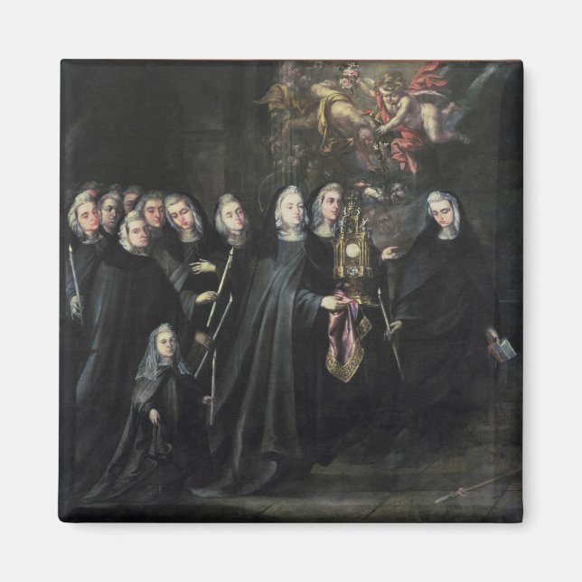 Procession of St. Clare with the Eucharist Magnet (Front)