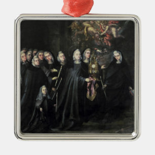 Procession of St. Clare with the Eucharist Metal Tree Decoration