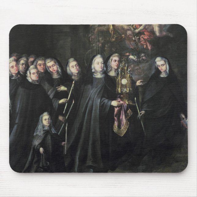 Procession of St. Clare with the Eucharist Mouse Pad (Front)