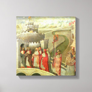 Procession of St. Gregory to the Castel St. Angelo Canvas Print