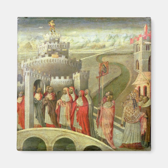 Procession of St. Gregory to the Castel St. Angelo Magnet (Front)