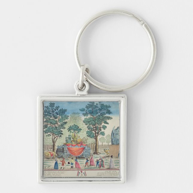 Procession of the Chariot of Agriculture Key Ring (Front)