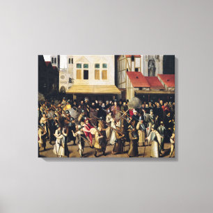 Procession of the Holy League in 1590 Canvas Print