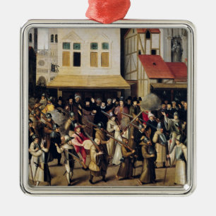 Procession of the Holy League in 1590 Metal Tree Decoration