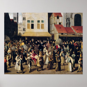 Procession of the Holy League in 1590 Poster