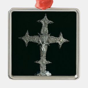 Processional cross metal tree decoration