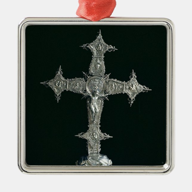 Processional cross metal tree decoration (Front)