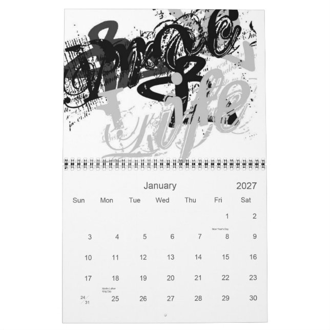 Proclamation Calender Calendar (Jan 2027)
