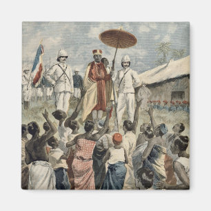 Proclamation of the New King of Dahomey Magnet