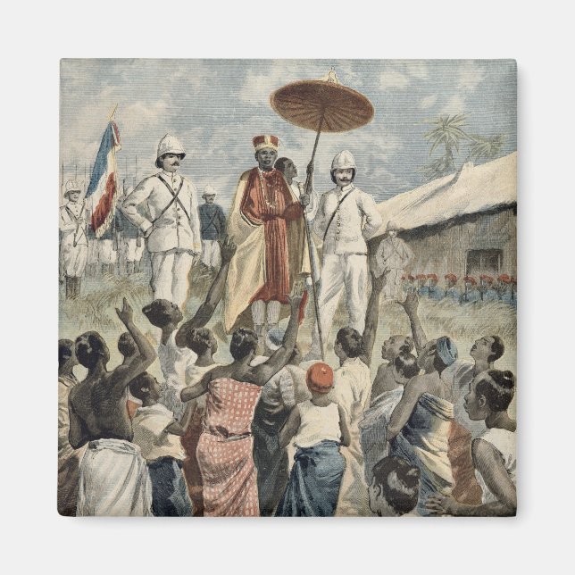 Proclamation of the New King of Dahomey Magnet (Front)