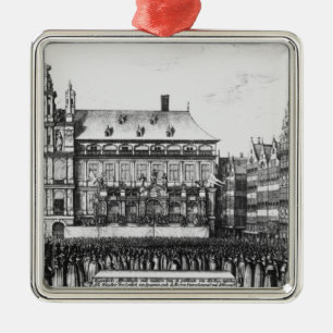 Proclamation of the peace metal tree decoration