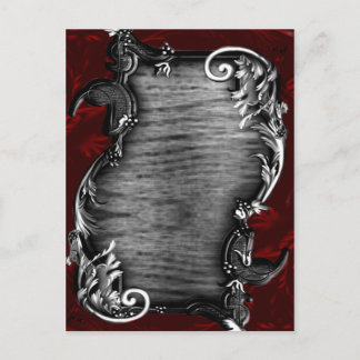 Proclamation Vampire Gothic Wedding Announcement Postcard