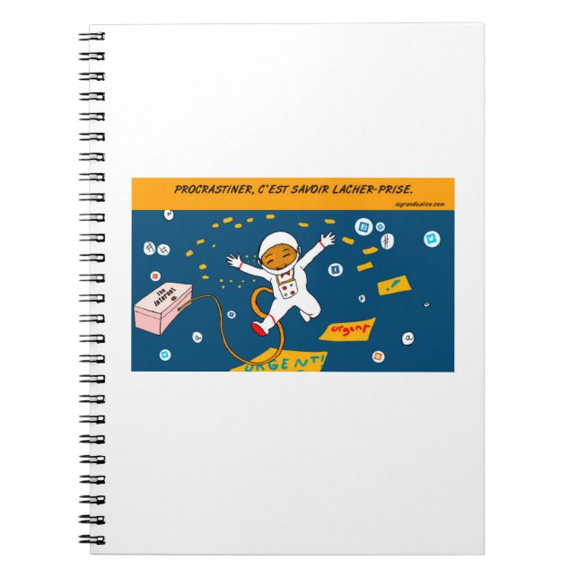 Procrastinate To Do List Spiral Notebook (Front)