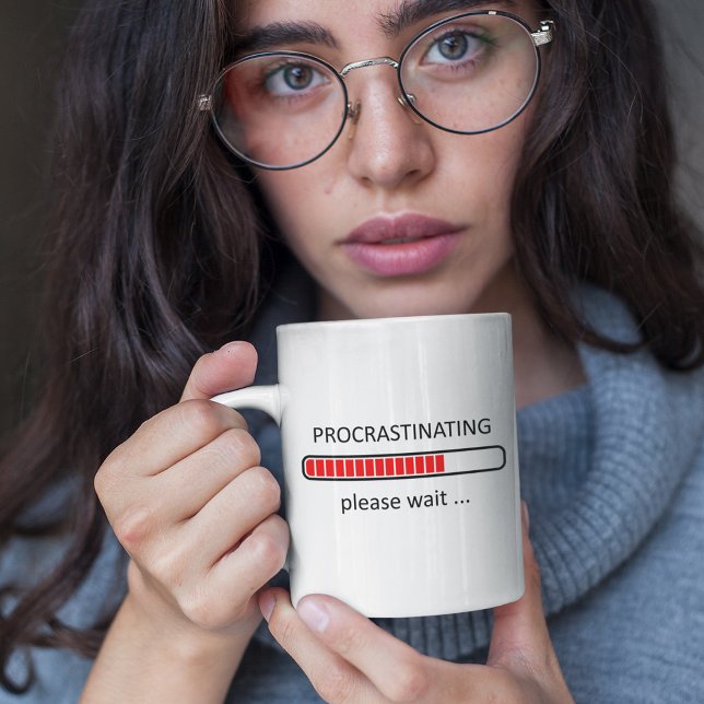 Procrastinating Please Wait - Lazy Day Mug (Creator Uploaded)