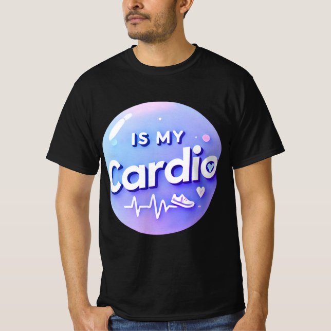 Procrastination Is My Cardio Funny T-Shirt (Front)