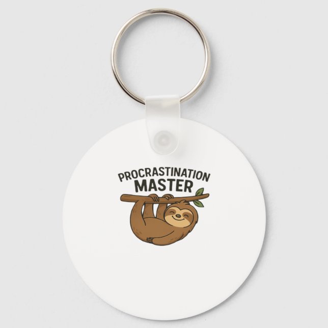Procrastination Master Classic T-Shirt Key Ring (Front)