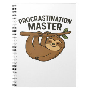 Procrastination Master Classic T-Shirt Notebook