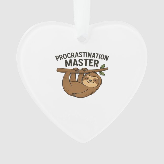 Procrastination Master Classic T-Shirt Ornament (Front)