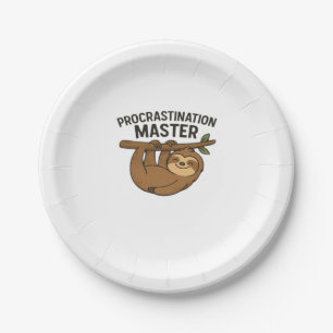 Procrastination Master Classic T-Shirt Paper Plate