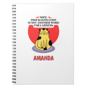 Procrastination Theme Cat's Meme Notebook